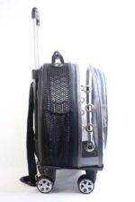 MİGNO Space Model Kedi Köpek Taşıma Çantası Fileli Şeffaf Gri - Görsel 3