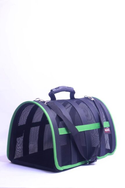 MİGNO Astra Fileli Model Kedi Köpek Taşıma Çantaları - Yeşil