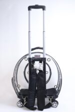 MİGNO Küçük Şeffaf Model Kedi Köpek Taşıma Çantası Gri - Görsel 4