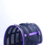 MİGNO Astra Fileli Model Kedi Köpek Taşıma Çantaları - Mor