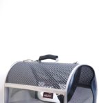 MİGNO FLYBAG Voyager Fileli-Şeffaf Model Kedi Köpek Taşıma Çantaları - Gri