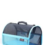 MİGNO FLYBAG Voyager Fileli Model Kedi Köpek Taşıma Çantaları - Turkuaz-Siyah