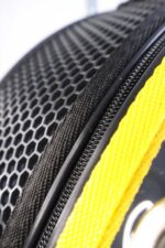 MİGNO Space Model Kedi Köpek Taşıma Çantası Fileli Şeffaf Sarı - Görsel 5