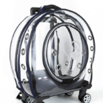 MİGNO Büyük Şeffaf Model Kedi Köpek Taşıma Çantası Lacivert