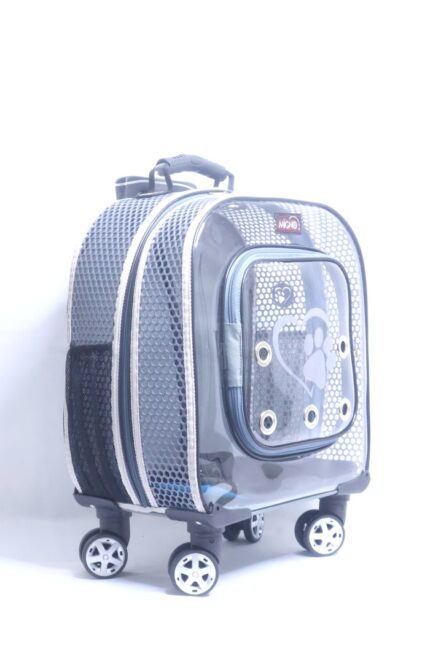 MİGNO PRIME Fileli Model Kedi Köpek Taşıma Çantaları - Gri