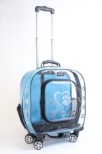 MİGNO Prestige Model Şeffaf Kedi Köpek Taşıma Çantaları Küçük - Turkuaz - Görsel 2