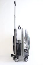 MİGNO Prestige Model Şeffaf Kedi Köpek Taşıma Çantaları Küçük - Gri - Görsel 3