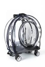 MİGNO Küçük Şeffaf Model Kedi Köpek Taşıma Çantası Lacivert