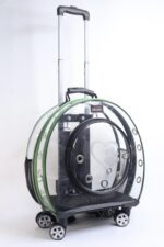 MİGNO Büyük Şeffaf Model Kedi Köpek Taşıma Çantası Yeşil - Görsel 2