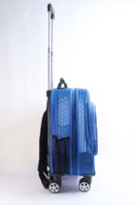 MİGNO Prestige Model Fileli Kedi Köpek Taşıma Çantaları Küçük - Mavi - Görsel 3