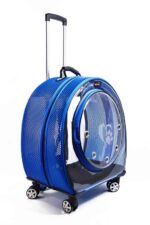 MİGNO Jumbo Model Kedi Köpek Taşıma Çantası Fileli Mavi - Görsel 2