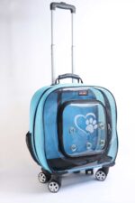 MİGNO Prestige Model Fileli Kedi Köpek Taşıma Çantaları Büyük - Turkuaz - Görsel 2