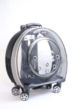 MİGNO Büyük Fileli Model Kedi Köpek Taşıma Çantası Siyah - Gri