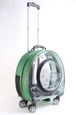 MİGNO Büyük Fileli Model Kedi Köpek Taşıma Çantası Yeşil - Görsel 2