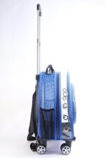 MİGNO Küçük Şeffaf - Fileli Model Kedi Köpek Taşıma Çantası Mavi - Görsel 3