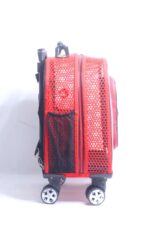 MİGNO PRIME Fileli Model Kedi Köpek Taşıma Çantaları - Kırmızı - Görsel 4