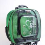 MİGNO Prestige Model Fileli Kedi Köpek Taşıma Çantaları Büyük - Yeşil