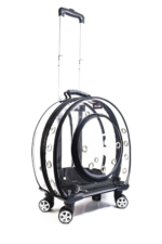 MİGNO Büyük Şeffaf Model Kedi Köpek Taşıma Çantası Siyah - Görsel 2