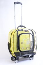 MİGNO Prestige Model Şeffaf Kedi Köpek Taşıma Çantaları Küçük - Sarı - Görsel 3