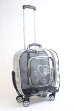 MİGNO Prestige Model Şeffaf Kedi Köpek Taşıma Çantaları Büyük - Gri - Görsel 2