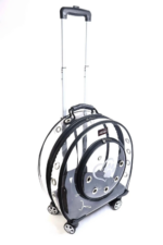 MİGNO Büyük Şeffaf Model Kedi Köpek Taşıma Çantası Siyah - Görsel 3