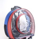 MİGNO Büyük Fileli Model Kedi Köpek Taşıma Çantası Kırmızı - Mavi