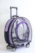 MİGNO Küçük Fileli Model Kedi Köpek Taşıma Çantası Mor - Görsel 2