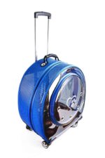 MİGNO Jumbo Model Kedi Köpek Taşıma Çantası Fileli Mavi - Görsel 3