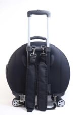 MİGNO Space Model Kedi Köpek Taşıma Çantası Fileli Şeffaf Siyah - Görsel 4