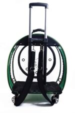 MİGNO Jumbo Model Kedi Köpek Taşıma Çantası Şeffaf Fileli Yeşil - Görsel 4