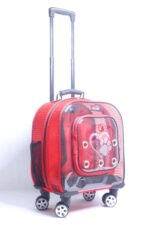 MİGNO PRIME Fileli Model Kedi Köpek Taşıma Çantaları - Kırmızı - Görsel 3