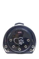 MİGNO Astronot Model Kedi Köpek Taşıma Çantası Şeffaf Fileli Siyah - Görsel 2