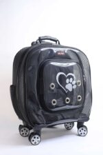 MİGNO Prestige Model Fileli Kedi Köpek Taşıma Çantaları Büyük - Siyah