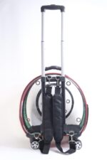 MİGNO Büyük Fileli Model Kedi Köpek Taşıma Çantası Yeşil - Kırmızı - Görsel 4