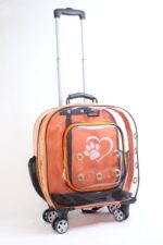 MİGNO Prestige Model Şeffaf Kedi Köpek Taşıma Çantaları Küçük - Turuncu - Görsel 2