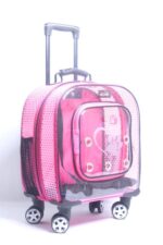 MİGNO PRIME Fileli Model Kedi Köpek Taşıma Çantaları - Pembe - Görsel 2