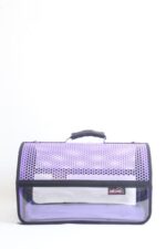 MİGNO FLYBAG Voyager Fileli-Şeffaf Model Kedi Köpek Taşıma Çantaları - Mor - Görsel 3