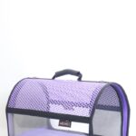 MİGNO FLYBAG Voyager Fileli-Şeffaf Model Kedi Köpek Taşıma Çantaları - Mor