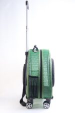 MİGNO Küçük Fileli Model Kedi Köpek Taşıma Çantası Yeşil - Görsel 3