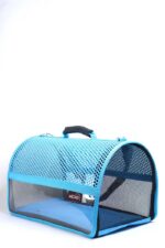 MİGNO FLYBAG Voyager Fileli-Şeffaf Model Kedi Köpek Taşıma Çantaları - Turkuaz