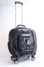 MİGNO Prestige Model Fileli Kedi Köpek Taşıma Çantaları Büyük - Siyah - Görsel 2