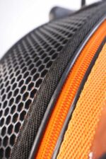 MİGNO Space Model Kedi Köpek Taşıma Çantası Fileli Şeffaf Turuncu - Görsel 5