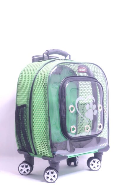 MİGNO PRIME Fileli Model Kedi Köpek Taşıma Çantaları - Yeşil