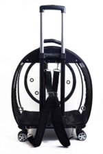 MİGNO Jumbo Model Kedi Köpek Taşıma Çantası Şeffaf Fileli Siyah - Görsel 4