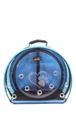 MİGNO Astronot Model Kedi Köpek Taşıma Çantası Şeffaf Fileli Turkuaz - Görsel 2