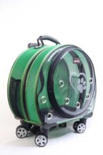 MİGNO Space Model Kedi Köpek Taşıma Çantası Fileli Yeşil - Görsel 2