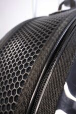 MİGNO Space Model Kedi Köpek Taşıma Çantası Fileli Şeffaf Siyah - Görsel 5