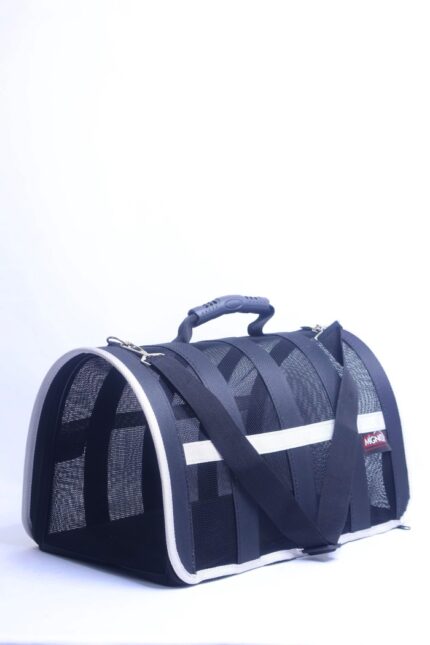 MİGNO Astra Fileli Model Kedi Köpek Taşıma Çantaları - Beyaz