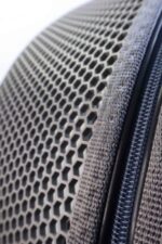 MİGNO Jumbo Model Kedi Köpek Taşıma Çantası Şeffaf Fileli Gri - Görsel 6