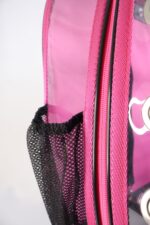 MİGNO Prestige Model Şeffaf Kedi Köpek Taşıma Çantaları Küçük - Pembe - Görsel 4